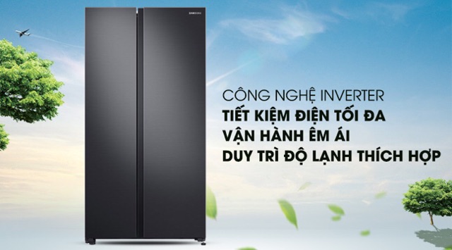 Tủ lạnh Samsung Inverter 647 lít RS62R5001B4/SV Mẫu 2019(Miễn phí giao tại HCM-ngoài tỉnh liên hệ shop)