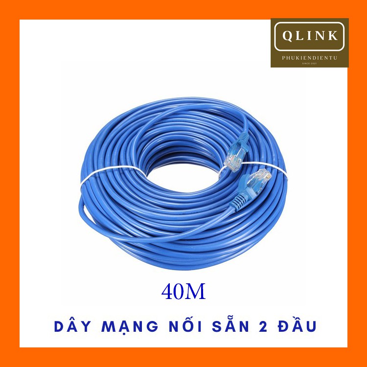 Dây mạng Đúc Máy 2 Đầu 10m 15m 20m 25m 30m 40m 50m 60m Màu Ngẫu Nhiên