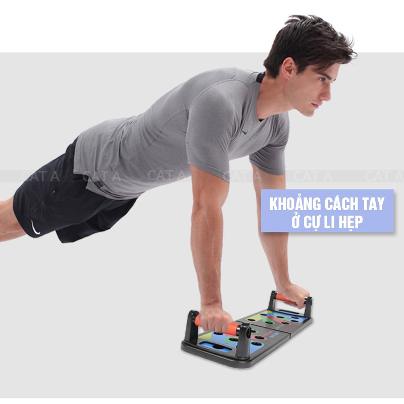 Dụng cụ hít đất chống đẩy tập 9 vị trí cơ - hỗ trợ tập gym, tập thể hình săn chắc cơ bắp tại nhà