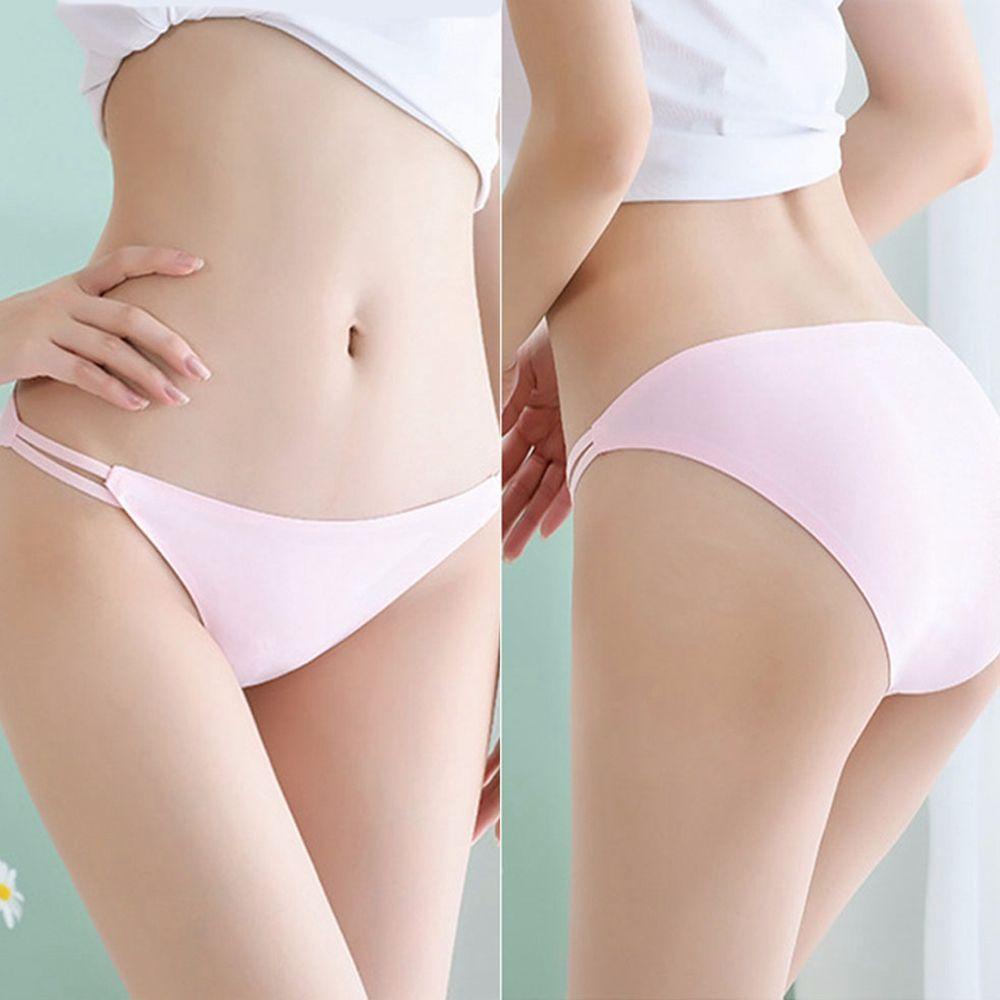 SOMEDAYZL Quần Lót Lọt Khe Eo Thấp Bằng Lụa Nylon Thoáng Khí Màu Sắc Đơn Giản Quyến Rũ
