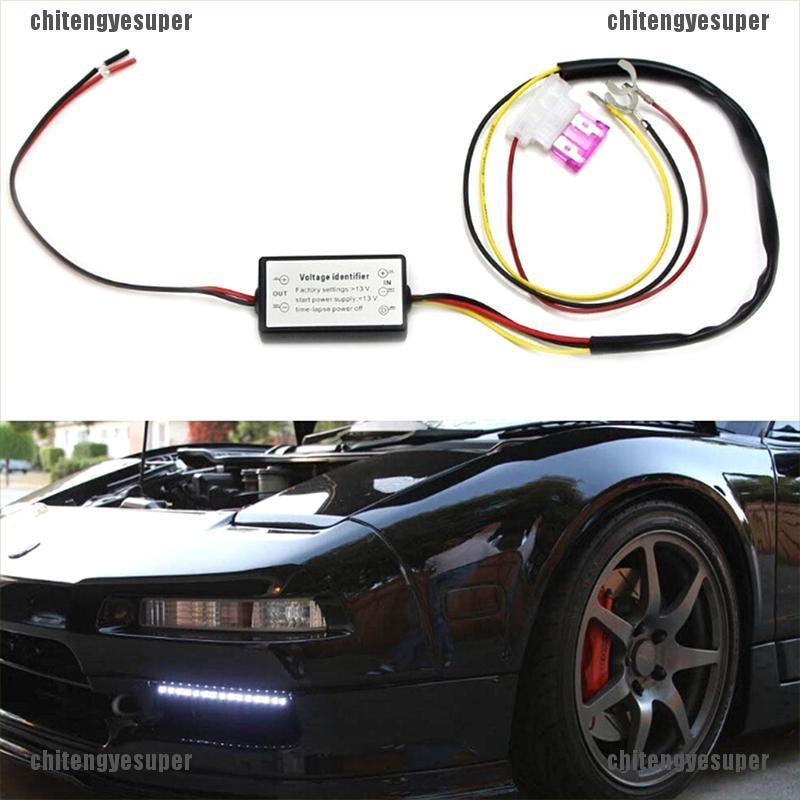 Chitengyesuper 1Pc drl controller auto car led daytime running light relay harness dimmer CGS