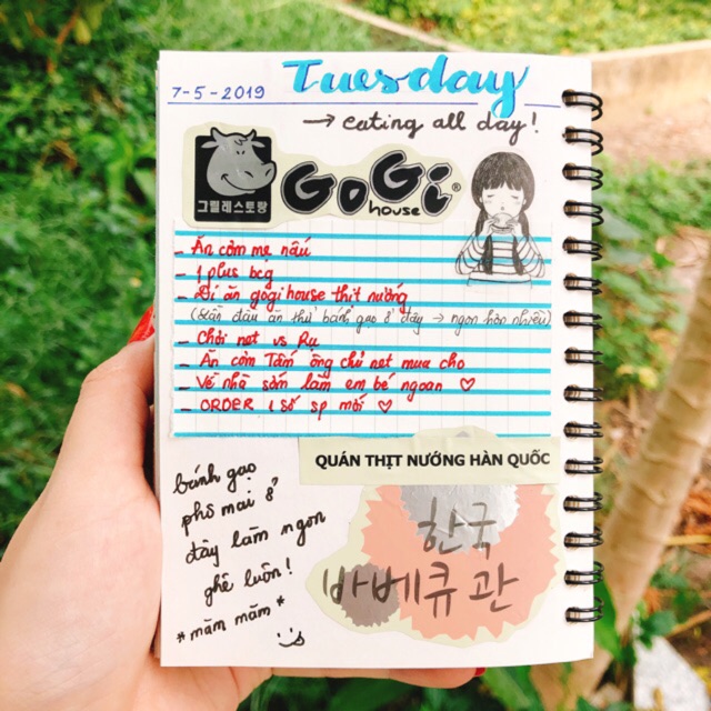 Sổ tay Bullet Journal ruột trơn bìa carton sổ planner nhật ký sách dán ảnh