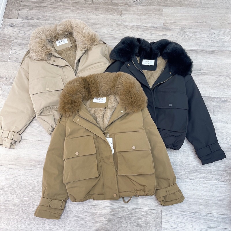 Áo Kaki dáng ngắn