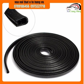 5 m gioăng cao su, nẹp viền cửa chữ u lõi thép chống va đập trầy xước cánh cửa ô tô