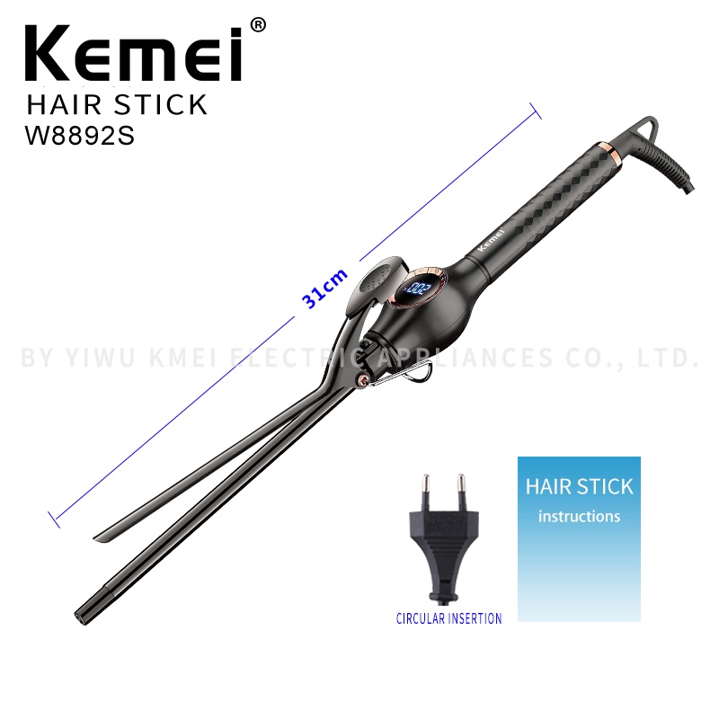 Máy uốn tóc chuyên nghiệp Kemei W8892S 9mm