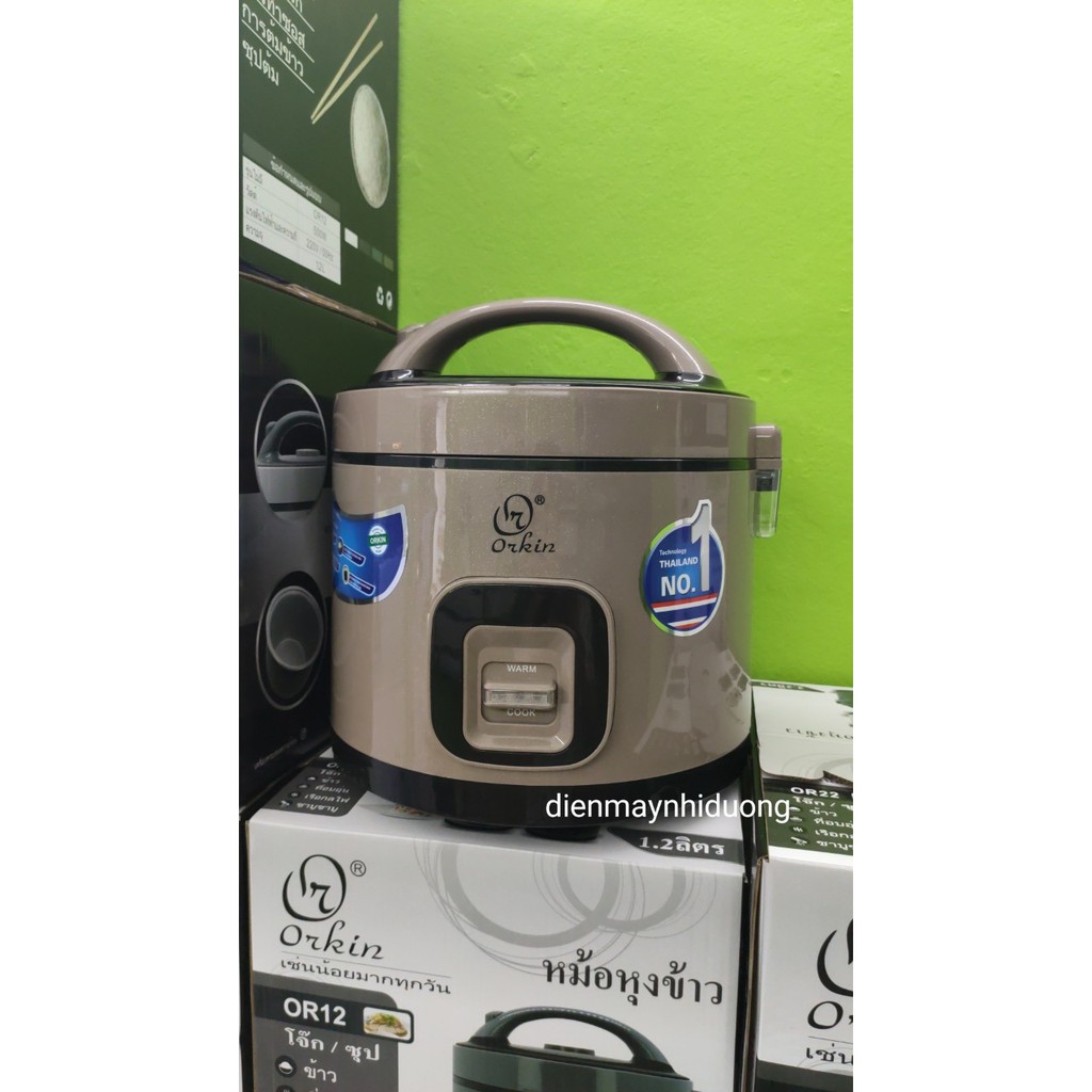 [Mã ELMS5 giảm 7% đơn 300K] Nồi cơm điện nắp gài Thái lan Orkin OR12 1,2L hàng chính hãng | BigBuy360 - bigbuy360.vn