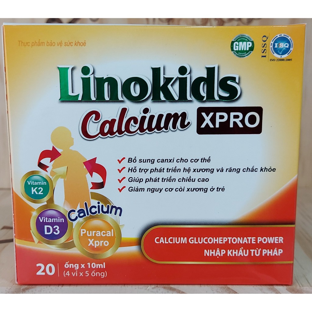LINOKIDS CALCIUM XPRO Bổ sung canxi cho bé.