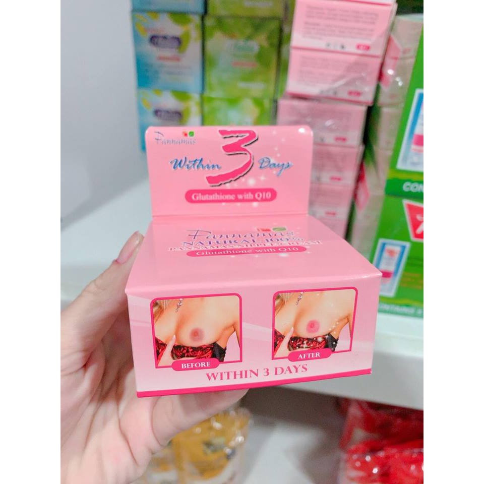 Kem Làm Hồng Nhũ Hoa Pannamas Pink Natural 100 Glutathione với Q10 trong vòng 3 ngày | BigBuy360 - bigbuy360.vn