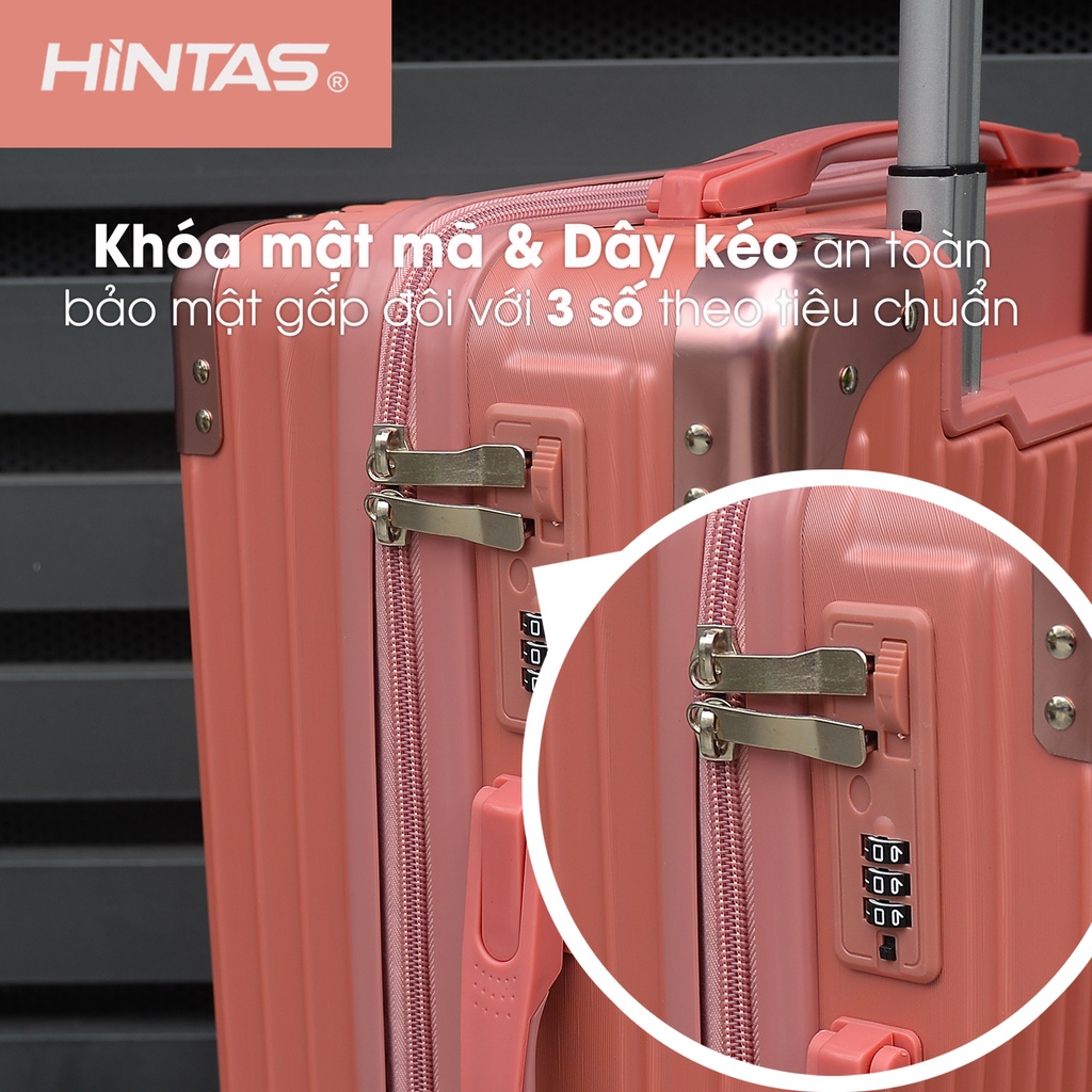 Vali Kéo HINTAS Combo Size 20/24/28 Inch Nhựa PC Chống Va Đập, Chống Trầy Xước - VL 03 - BH Đến 5 Năm 1 Đổi 1