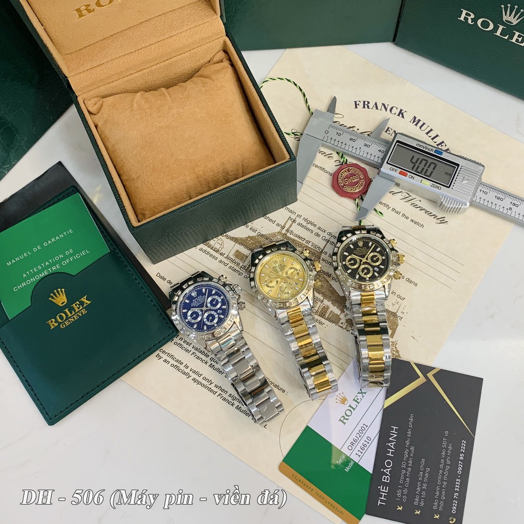 [Full box như ảnh] Đồng hồ nam Rol cao cấp Bản 40mm siêu cấp tặng vòng tay và hộp xịn trangmoonshop | BigBuy360 - bigbuy360.vn