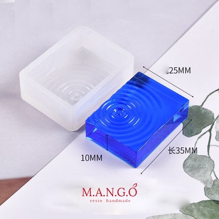 Khuôn silicon mô hình nước gợn sóng làm resin epoxy sáng tạo