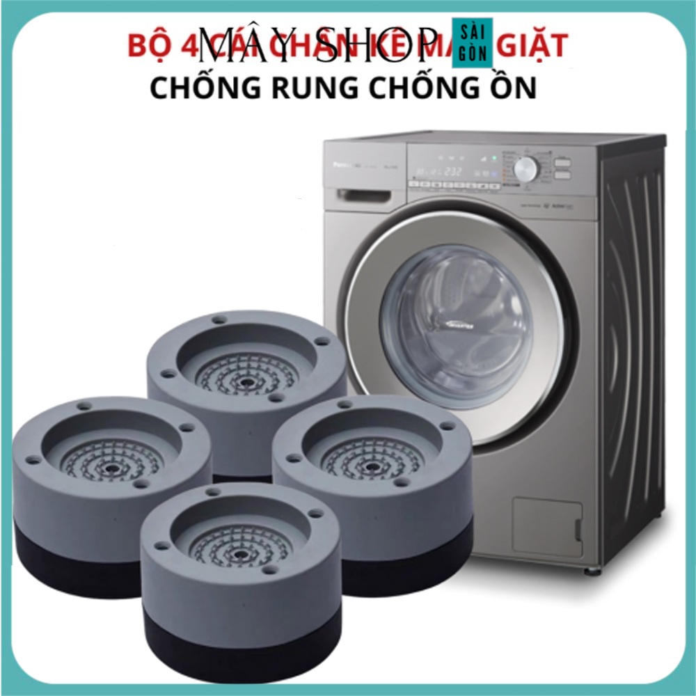 Combo 4 cái đế đệm cao su lót kê chân máy giặt chống rung chống ồn - MÂY SHOP SÀI GÒN