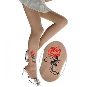Thời Trang Fashion Tattoo Stocking Flower - 3541l