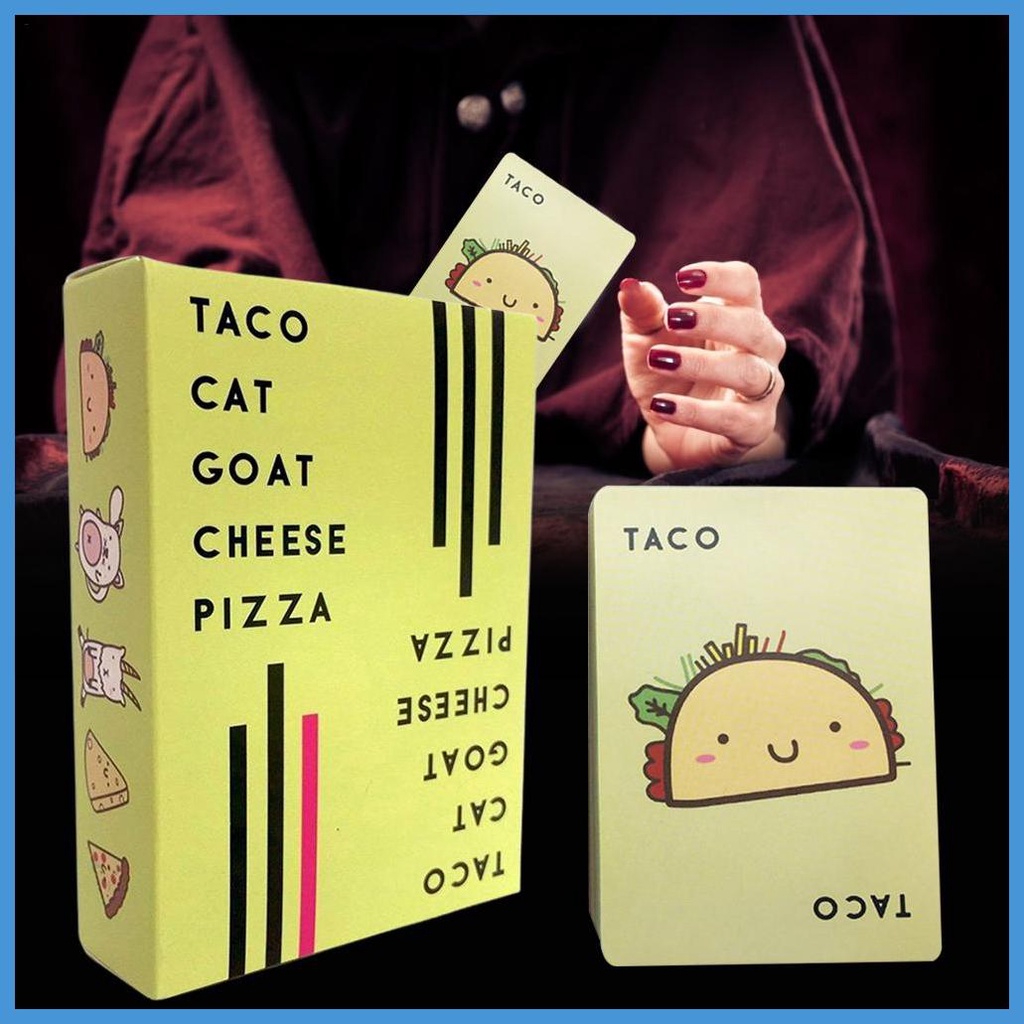 Bộ Thẻ Trò Chơi Taco Cat Goat Cheese Pizza Dành Cho Người Lớn Và Trẻ Em