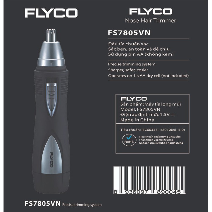 MÁY CẮT TỈA LÔNG MŨI MỘT CHIỀU FLYCO FS-7805VN