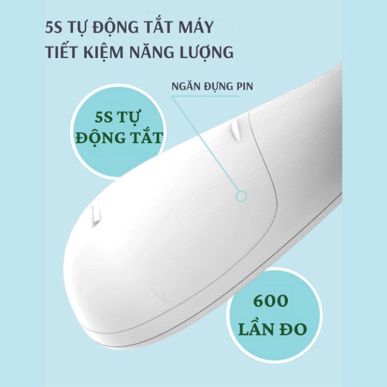 (Mẫu mới 2022) Máy nhiệt kế thông minh mini Contec đo nhiệt độ người, nước sữa, phòng hồng ngoại điện tử an toàn cầm tay