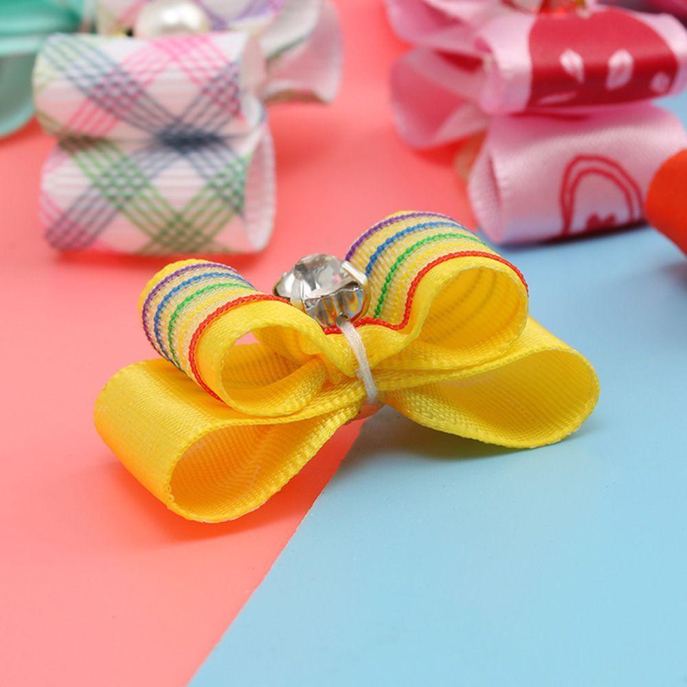 AUGUSTINA Túi 10 Kẹp Lông Thú Cưng Kèm Dây Cao Su