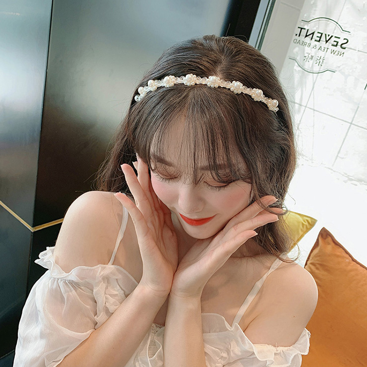 IF ME  Ifme 18 chiếc băng đô thời trang ngọc trai Phụ kiện đội đầu nữ hàn quốc