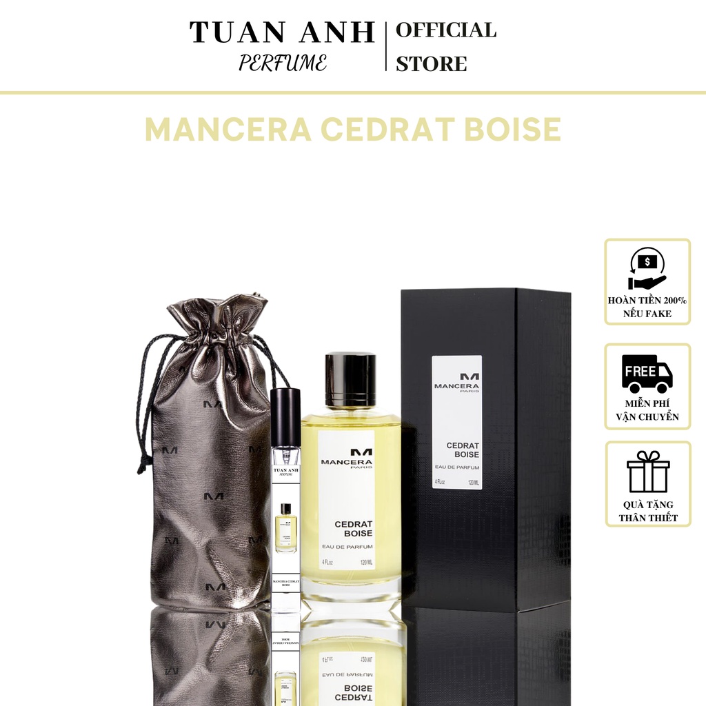Nước hoa nam nữ Mancera Cedrat Boise Eau De Parfum chính hãng thơm lâu TUAN ANH PERFUME