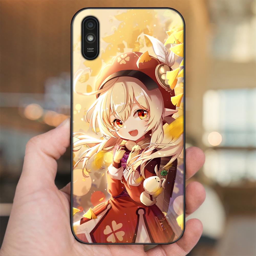 Ốp lưng Xiaomi Redmi 9A viền đen in hình Klee Genshin Impact