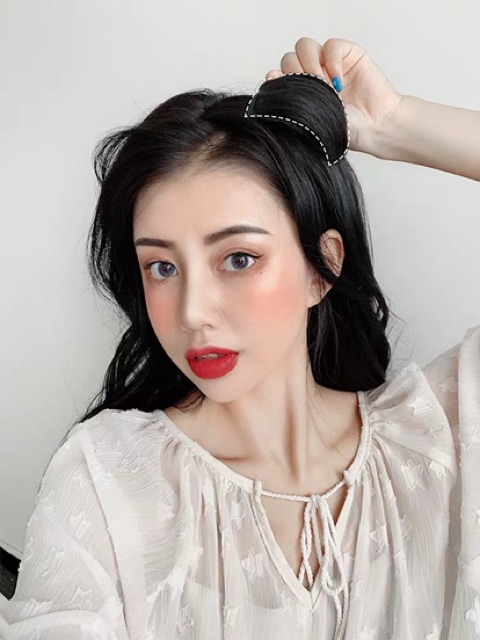 Độn phồng tóc thật dệt tay  Tóc giả từ tóc thật