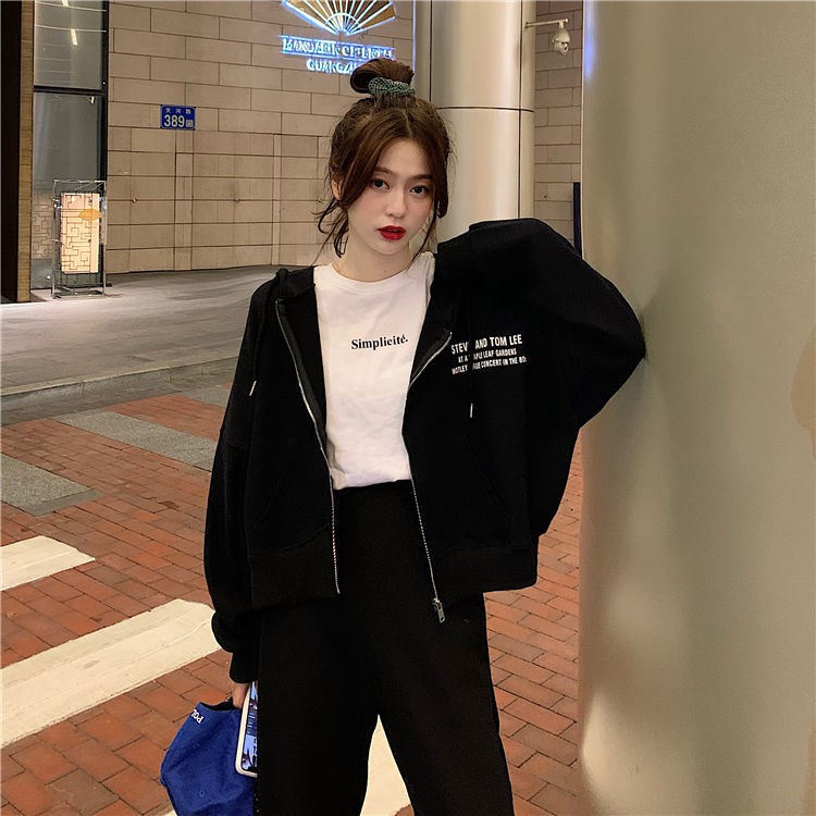 Áo Khoác Dáng Rộng Phong Cách Harajuku Hàn Quốc Cho Nữ Size S-2xl | BigBuy360 - bigbuy360.vn