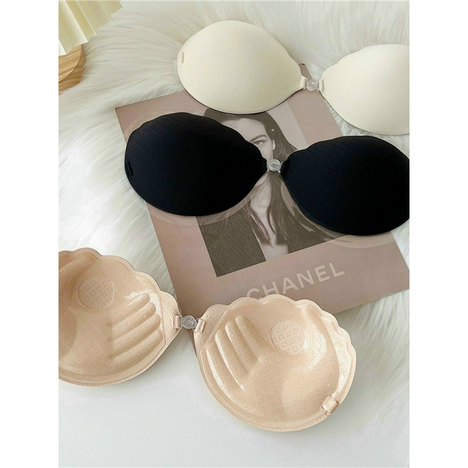 Áo dán ngực Embra đệm bàn tay nâng ngực khuy cài giữa mút thông hơi EBPK13