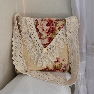 Túi vintage bánh bèo - túi vintage riêm rúa - túi tote - túi đeo chéo - ienvintori , túi học sinh ,túi hoa, túi handmade