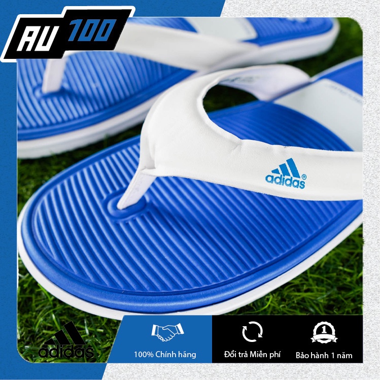 Dép kẹp Adidas SuperCloud chính hãng (xanh) [Đế bằng chắc chắn, có thêm lớp chống mòn, chống trượt]