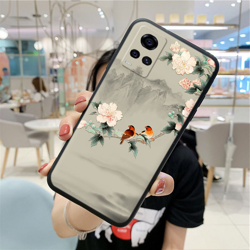 Compatible for iPhone 15 14 Pro Max 13 12 mini 6S 6 7 8 Plus 11 Pro X XR XS Max se 2020 Ốp điện thoại in hình phong cách Trung Hoa thích hợp