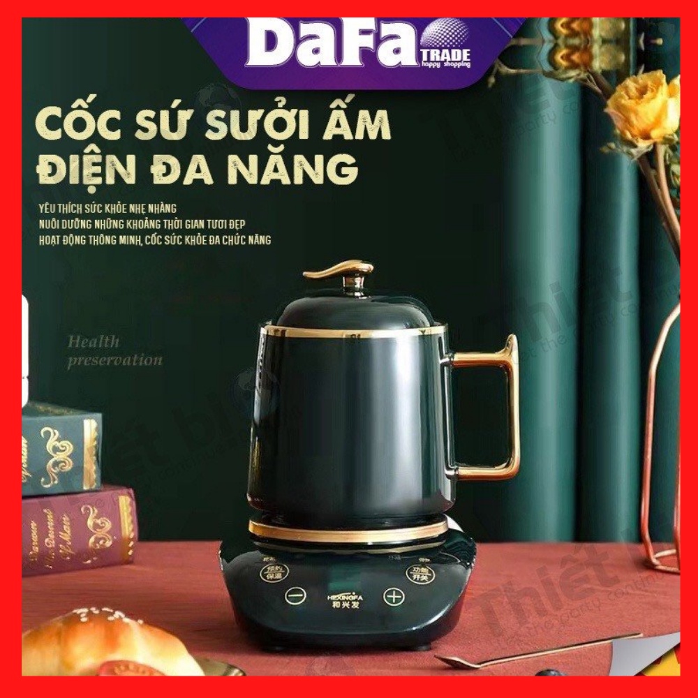 Cốc Sức Khỏe Đa Chức Năng Chưng Yến  Tự Động Làm Nóng Nước Ở Nhiệt Độ 55 Độ Kèm Hộp Làm Quà Tặng Đẹp Sang Trọng.