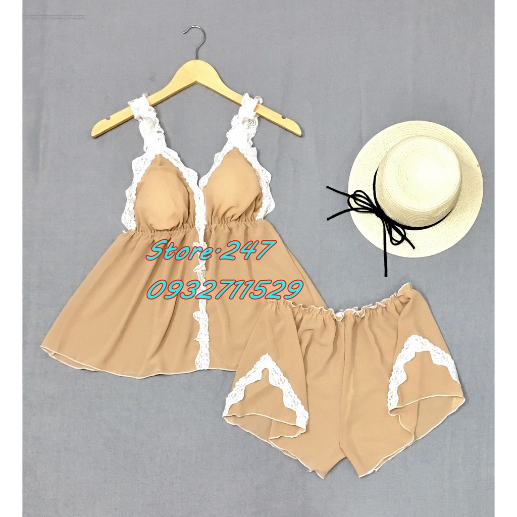 [SIZE 60 - 90KG] BỘ VOAN BIGSIZE MẶC NGỦ CÓ MÚT, VOAN MỎNG MÁT KHÔNG NHĂN GỢI CẢM QUYẾN RŨ | BigBuy360 - bigbuy360.vn