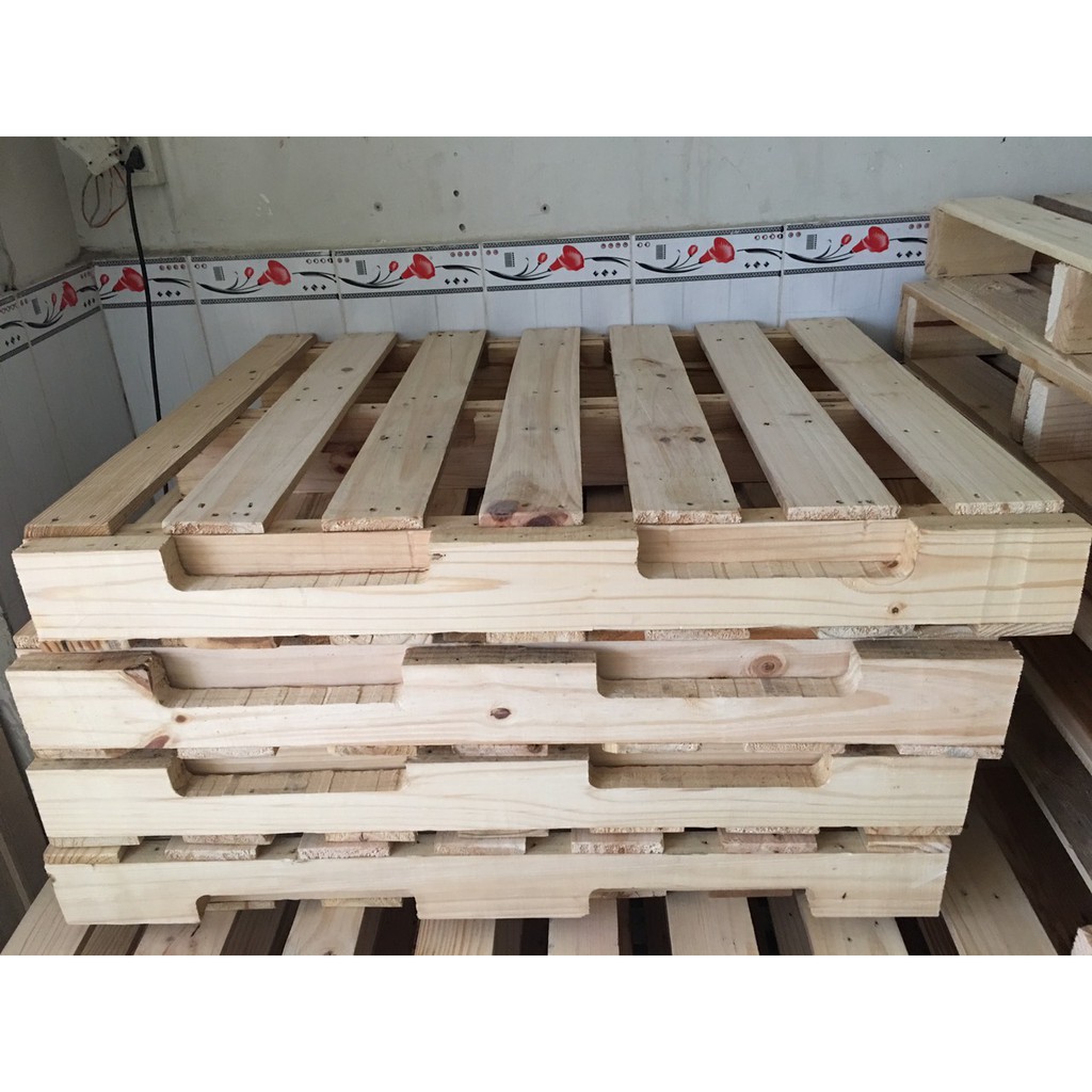 Giường Pallet Gấp Gọn Gỗ Thông 1m4x2m - BEFY