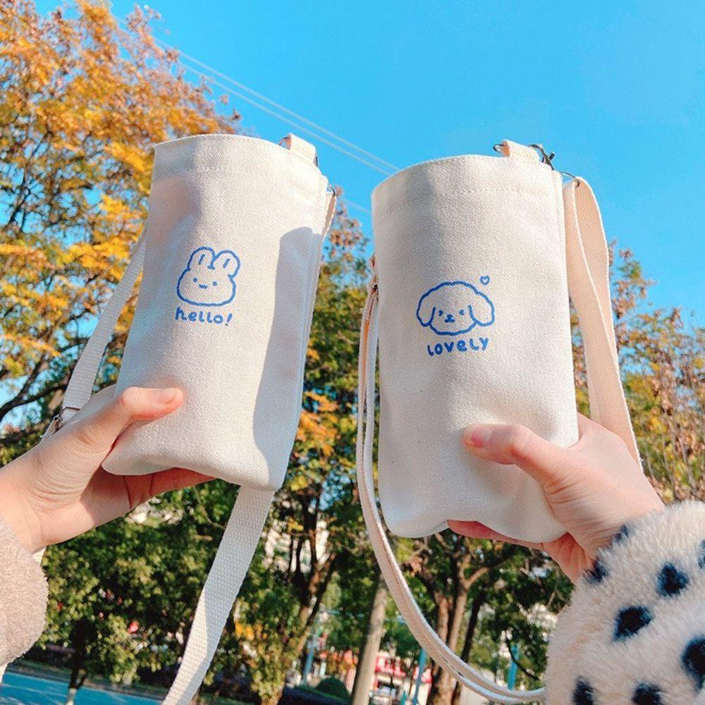 Túi Đựng Bình Nước Giữ Nhiệt Họa Tiết Hoạt Hình Dễ Thương