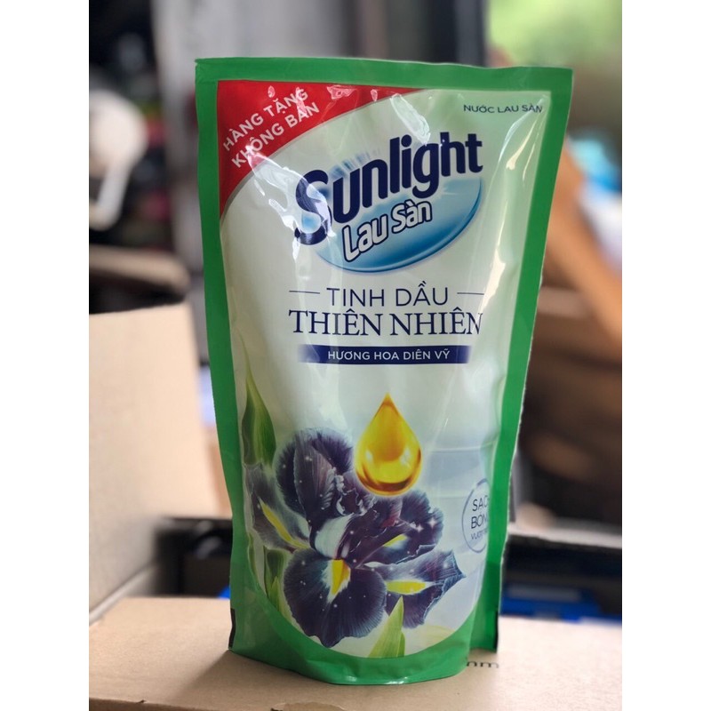 Nước Lau sàn sunlight 550g tinh dầu thiên nhiên Hàng bóc khuyến mãi còn băng keo