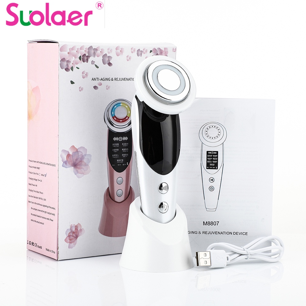 Máy massage da mặt Suolaer 7 trong 1 chăm sóc hiệu quả chất lượng cao