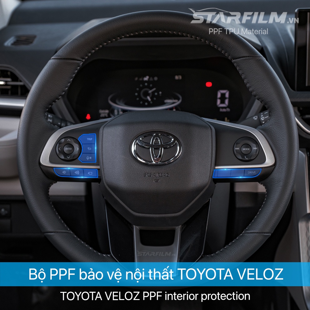 Toyota Veloz 2022 PPF TPU nội thất chống xước tự hồi phục STARFILM