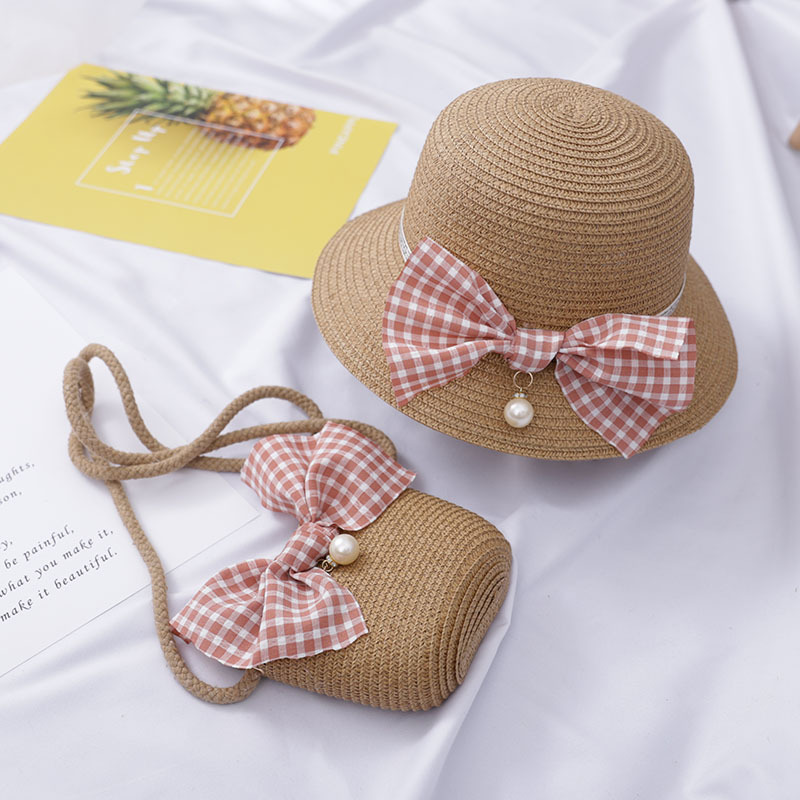 Nón Cói Túi Cói Đi Biển Nơ Xinh Xăn Cho Bé - Mũ Cho Bé, Túi Đeo Cho Bé -  Mihoshop