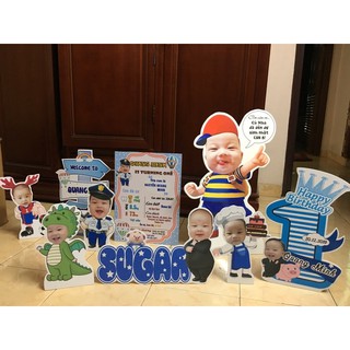 chibi trang trí sinh nhật cho bé cao 60cm