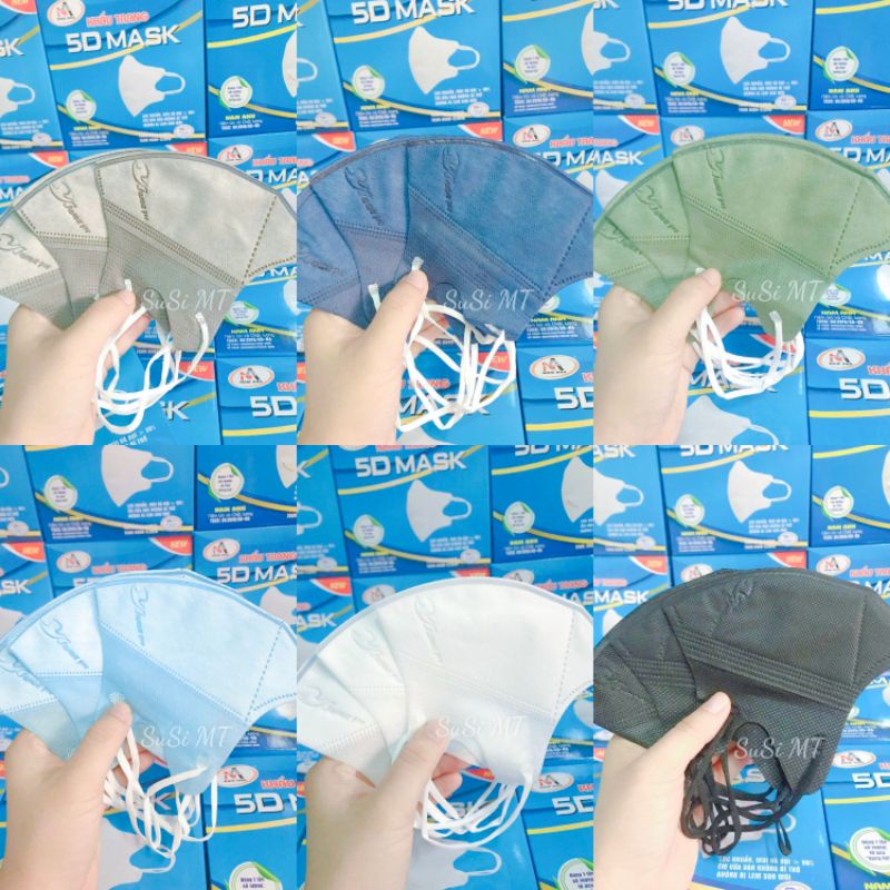100 Cái Khẩu Trang 5D Mask Nam Anh Dày, Đẹp