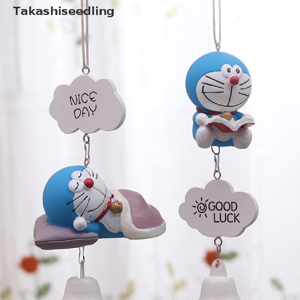 Chuông gió treo sân vườn hình Doraemon dễ thương