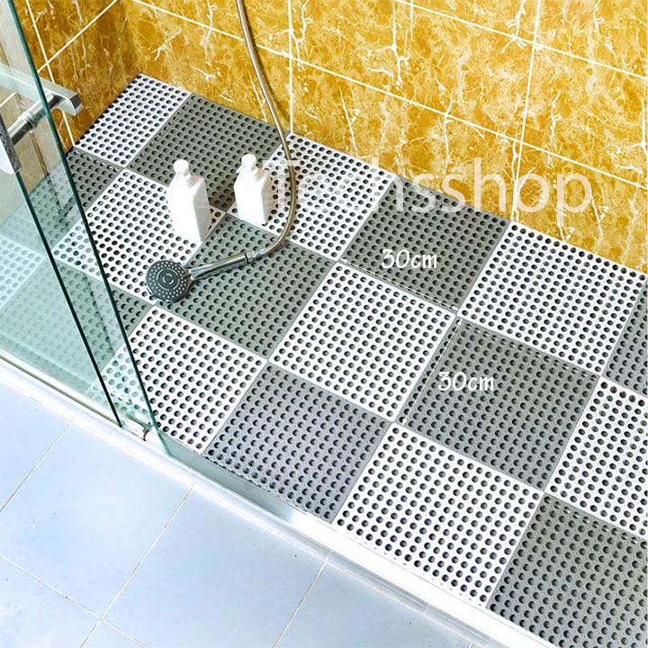 Thảm Lót Sàn Nhà Tắm Chống Trơn Trượt Thoáng Khí - Thảm Nhựa Trải Nhà Vệ Sinh 30x30cm