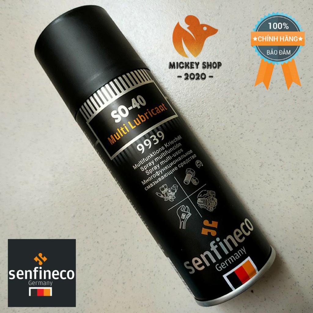 Bôi Trơn, Làm Sạch và Bảo Vệ Bề Mặt Chi Tiết Senfineco 9939 - 200ML SO-40 Multi Lubricant -CHÍNH HÃNG