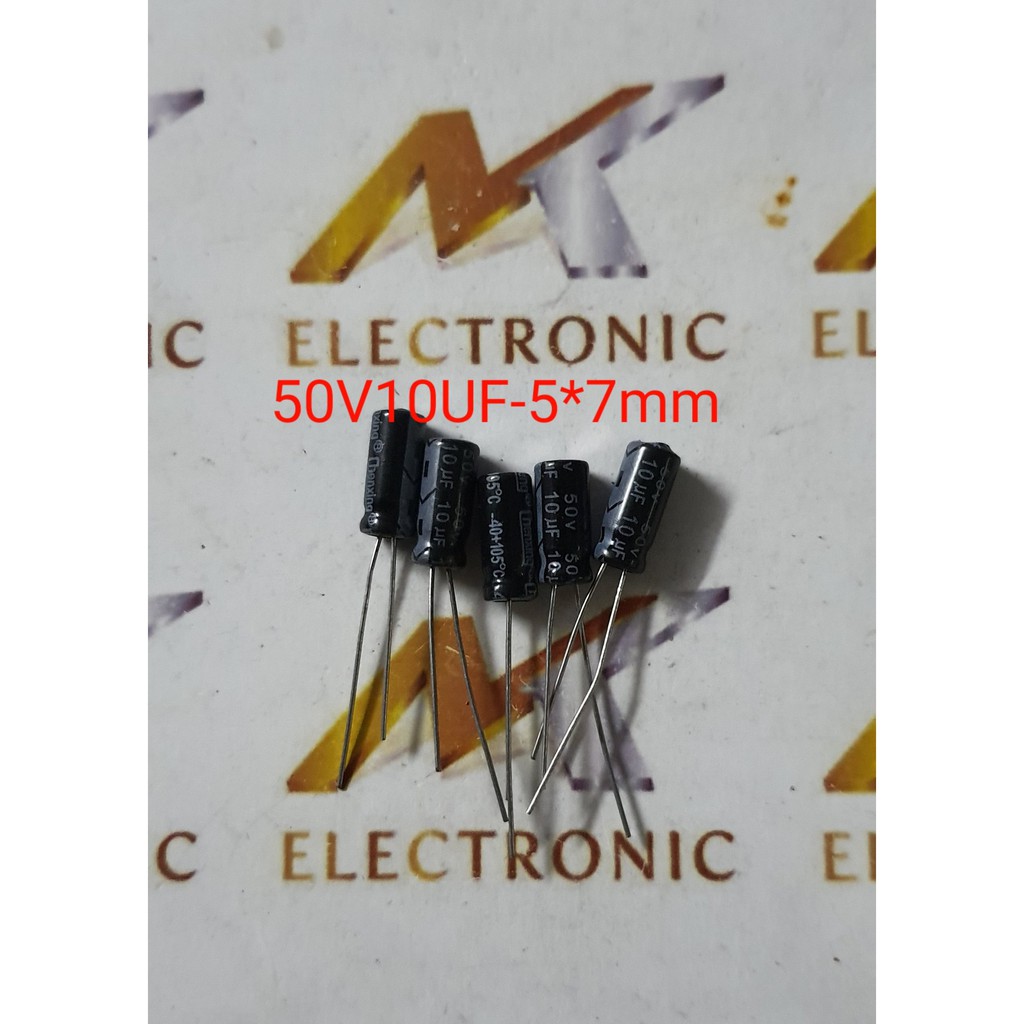 Tụ hóa 50V10UF-5*7mm (con)