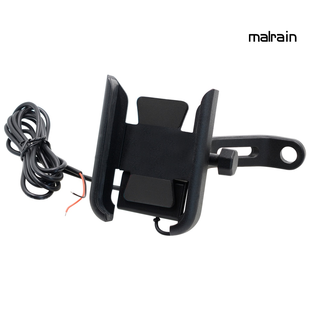 Giá Đỡ Điện Thoại Xoay 360 Độ Có Cổng Sạc Usb Gắn Xe Đạp / Xe Máy