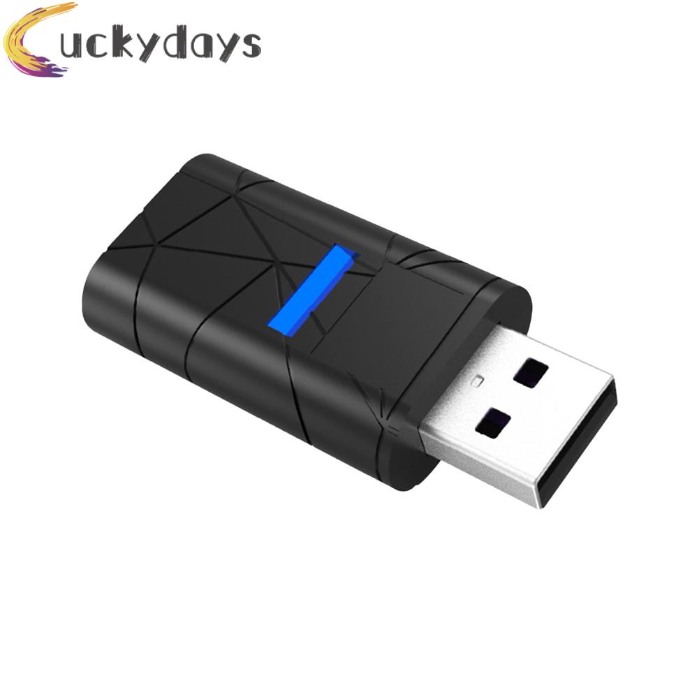 LUCKYDAYS USB Bluetooth-compatible Receiver for PS5 PS4 Controller PC Wireless Audio Transmitter