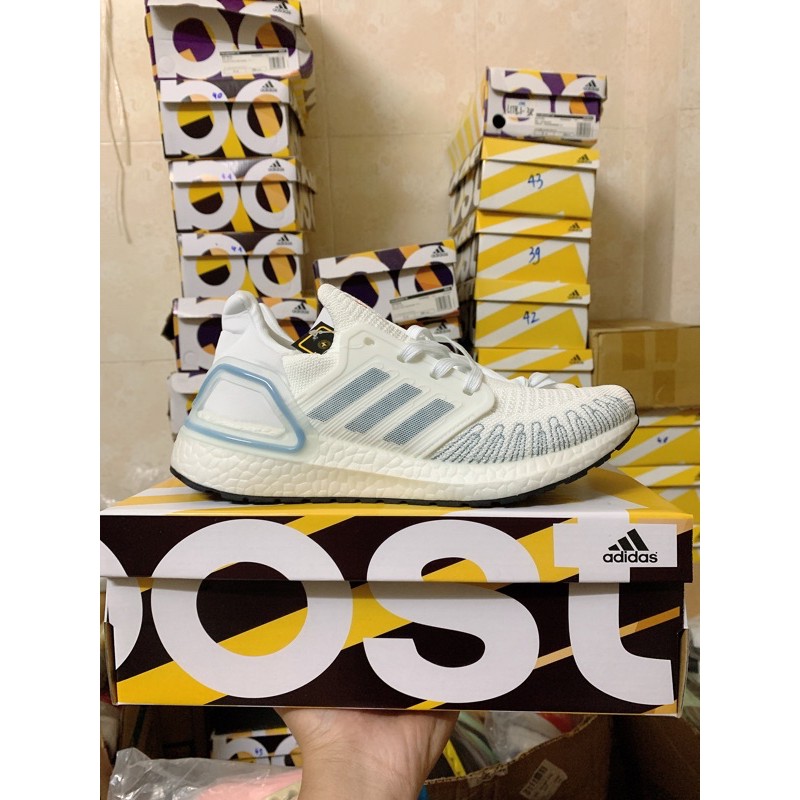 Giày ultra boost 6.0 xám viền xanh