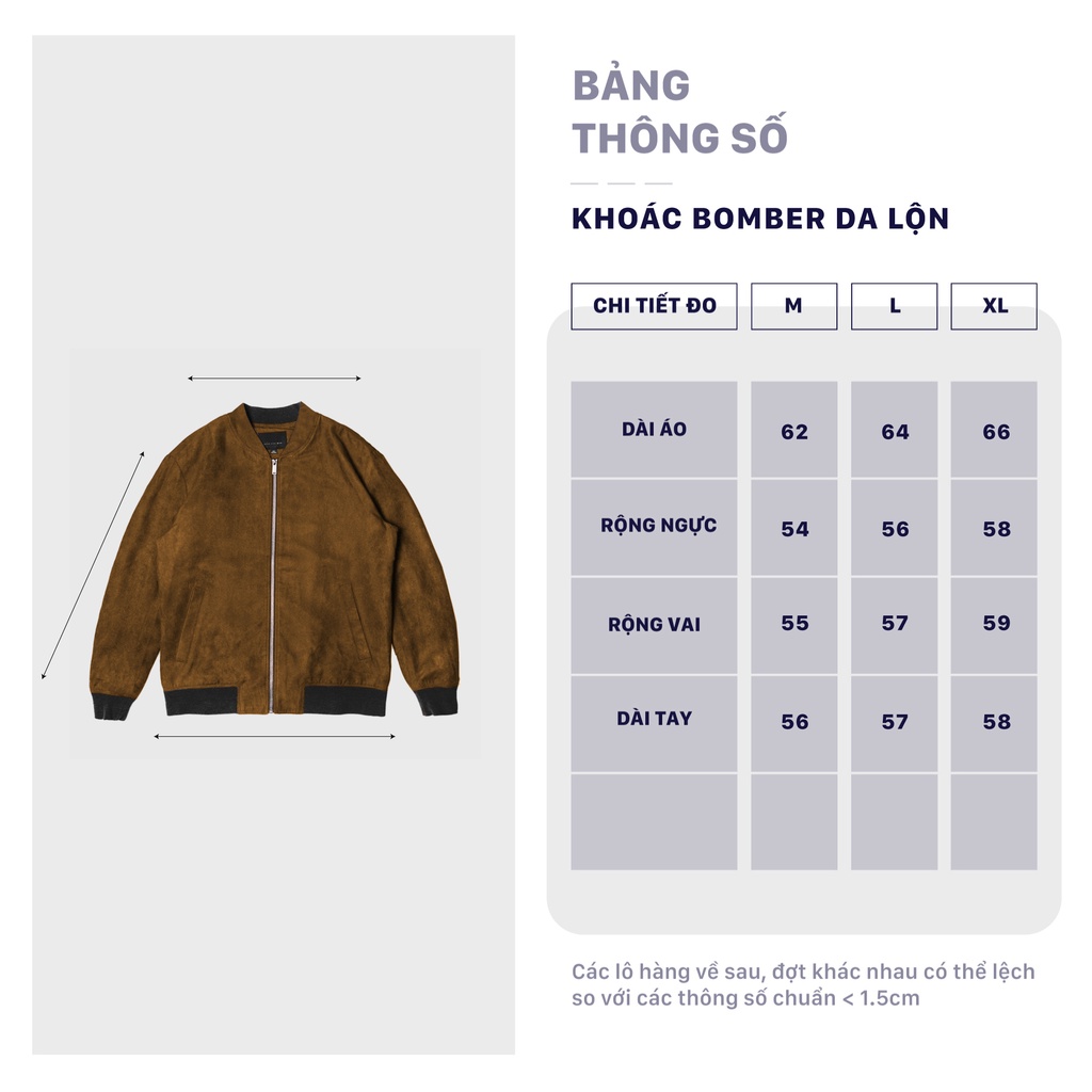 Áo Khoác da lộn City Cycle Áo bomber da lộn trơn Unisex Hàn Quốc