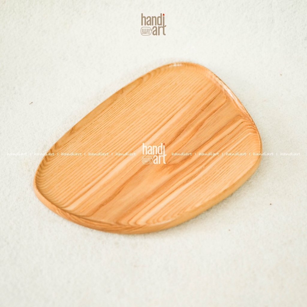 Dĩa gỗ lêch, Khay gỗ bàn ăn -  wooden tray