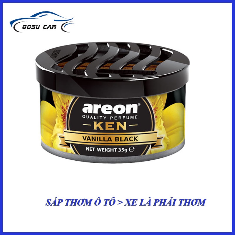 Sáp thơm để xe ô tô AREON KEN hương Vanilla Black 35g